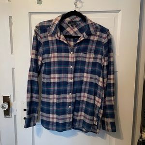 J.Crew Blue-Toned Flannel Size 4